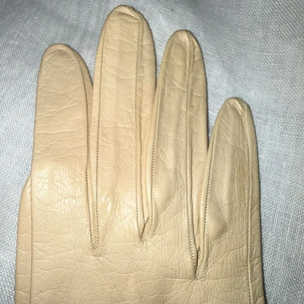 1950s Alexandre French Kid Leather Gloves Marshall Field Made in France Size 7 I